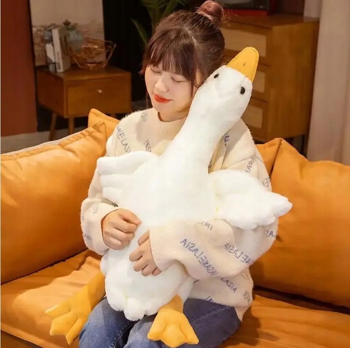 PLUSZOWA GĘŚ PIPA MASKOTKA PODUSZKA ZABAWKA 130 CM Rodzaj ptak