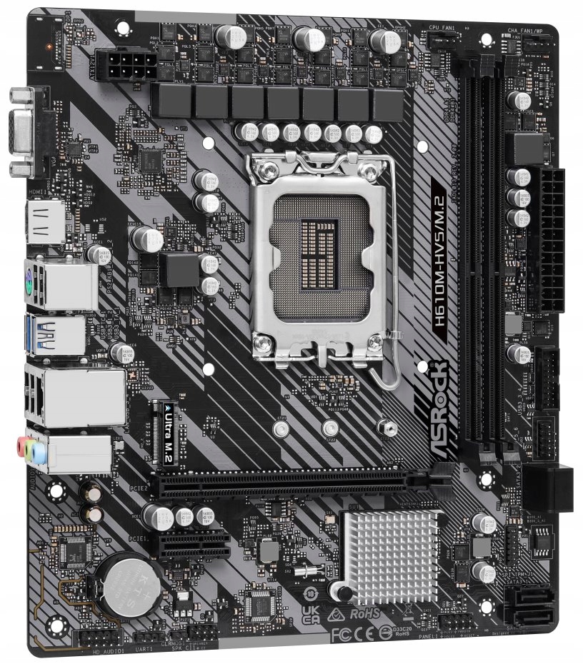 ASRock H610M-HVS/M.2 R2.0 LGA1700 Intel H610 2x DDR4 M.2 Hdmi V