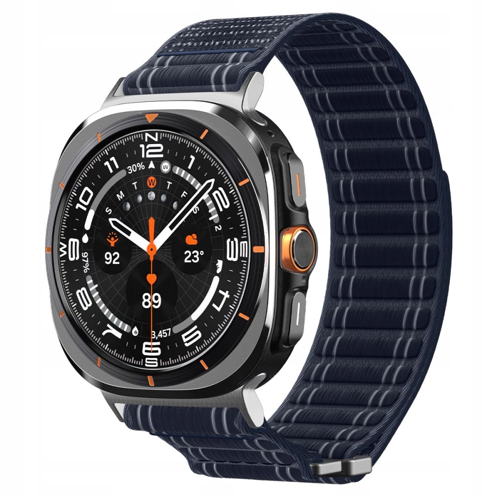 Pásek Spigen WBF0 Navy pro Samsung Galaxy Watch Ultra 2024 2025 (47 Mm)