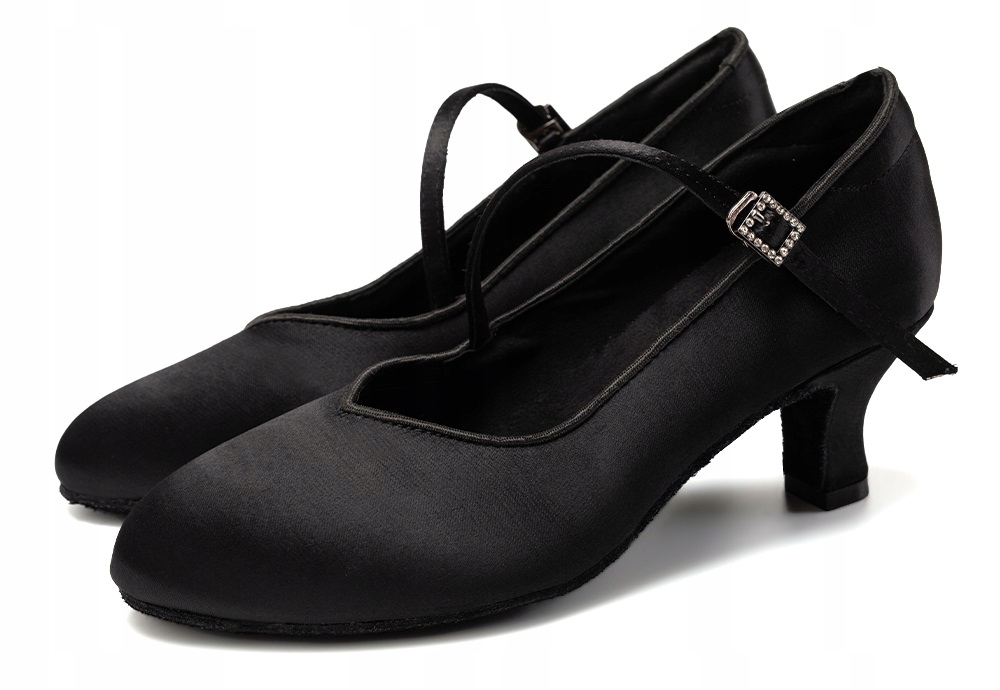 Buty Do Tańca Standardu Delikatne Czarne 5,5cm