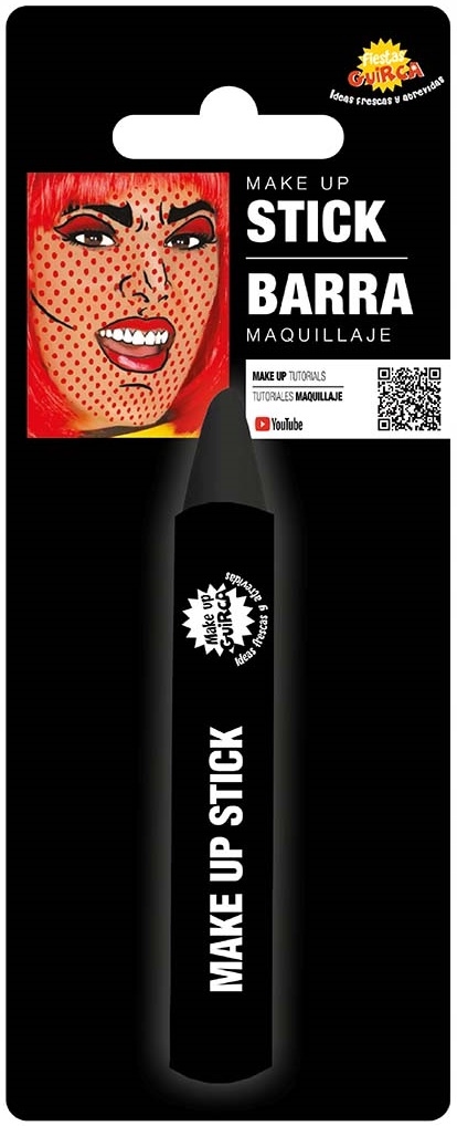 Kredka do Malowania Twarzy Makijaż Make Up CZARNA Charakteryzacja Halloween Kolor czarny