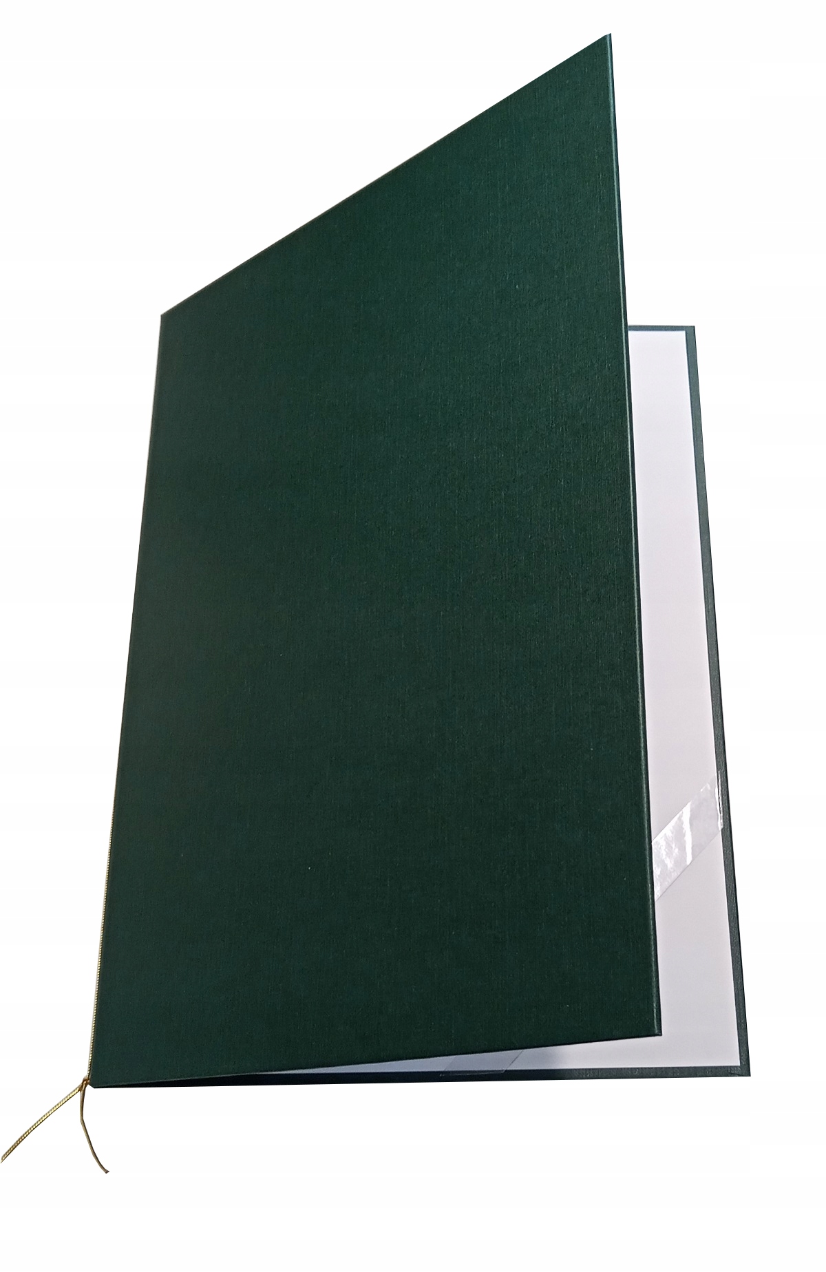 

Okładka twarda na Dyplom len A4 zielona możl. złoc