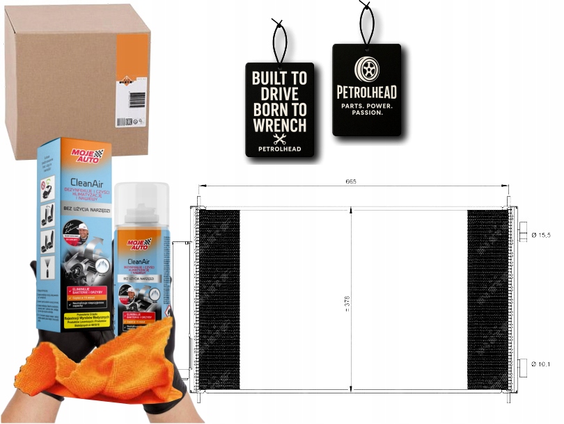 Kondenzátor Klimatizace Honda Cr-v 07- Nrf #Petrolhead Pro+ Kit9