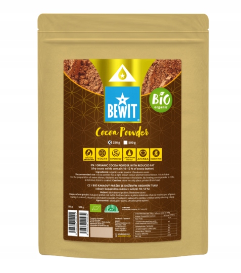 Levně Bewit Kakaový prášek, Bio 500 g