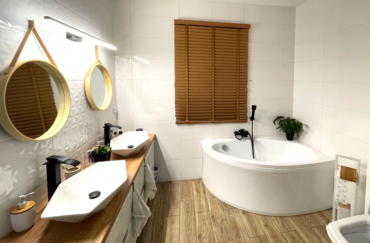 Żaluzje Drewniane Abachi na wymiar CLICKY 50mm 190x60cm Szerokość lameli 50 mm