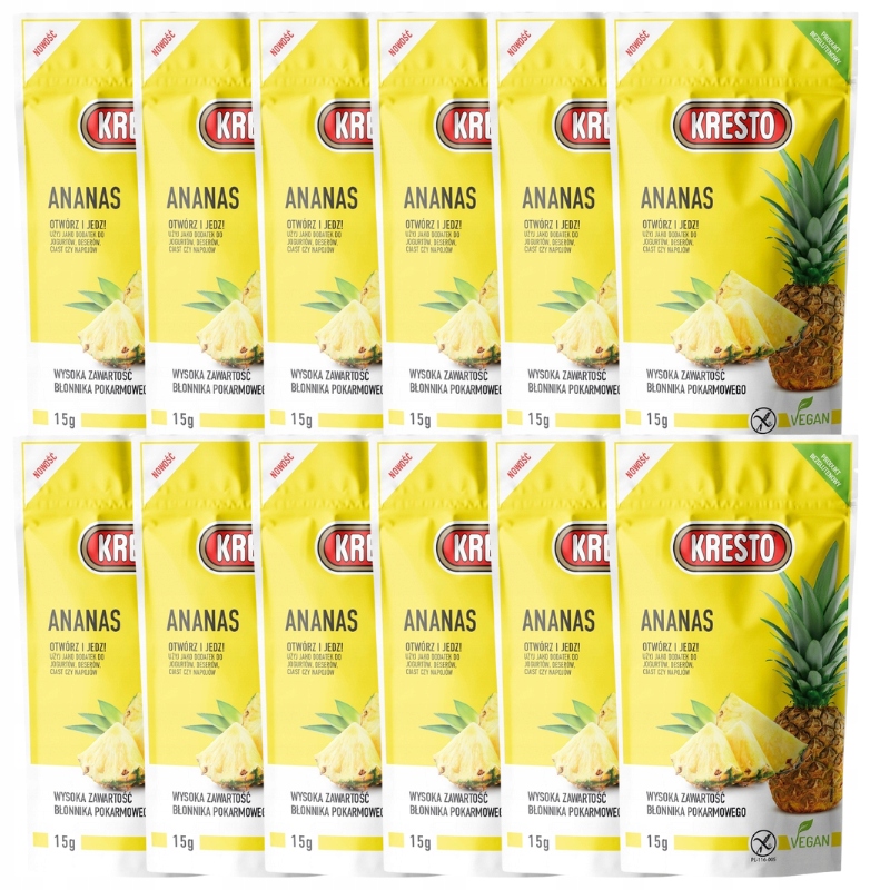 Levně Kresto Ananas lyofilizovaný v kusech 15 g