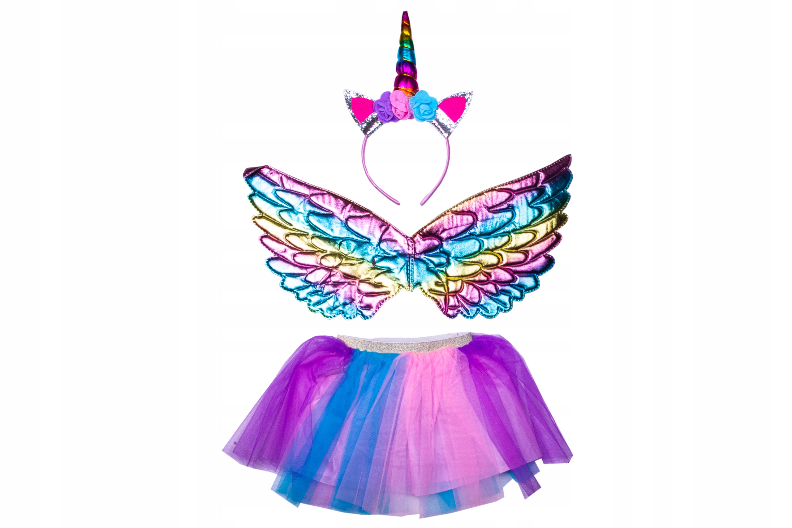 STRÓJ KOSTIUM JEDNOROŻEC BAL KARNAWAŁOWY PEGAZ Motyw jednorożec