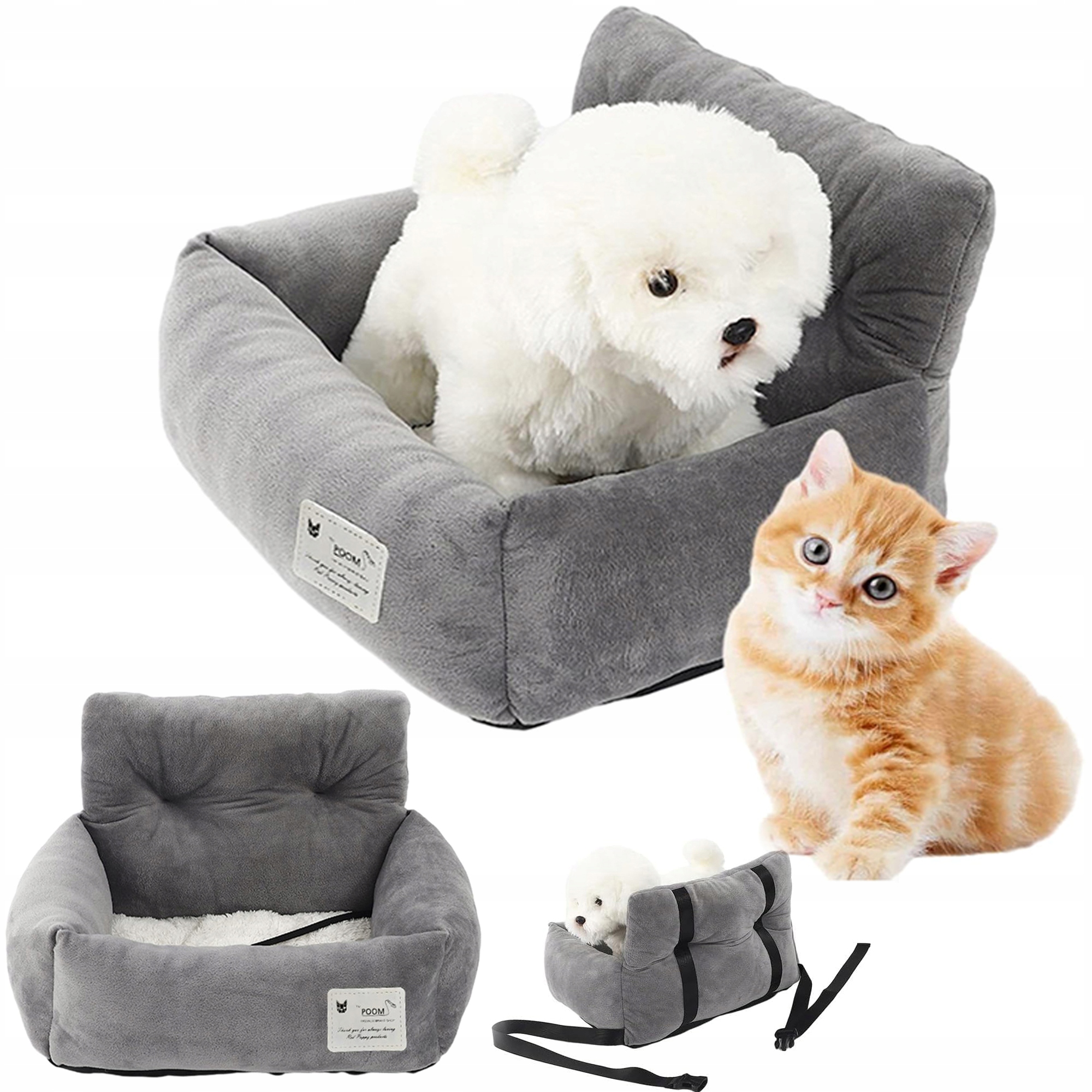 Levně Velké Pelíšek Do Auta Pro Psa 53x42x29 CM Polar