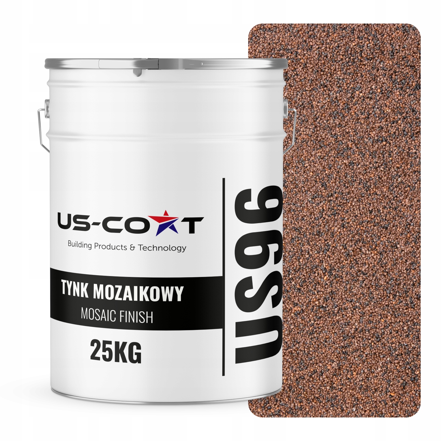 Mozaiková Omítka Mozaika 25 Kg Hnědá Tmavá M73 Ozdobná Pryskyřičná Fasáda