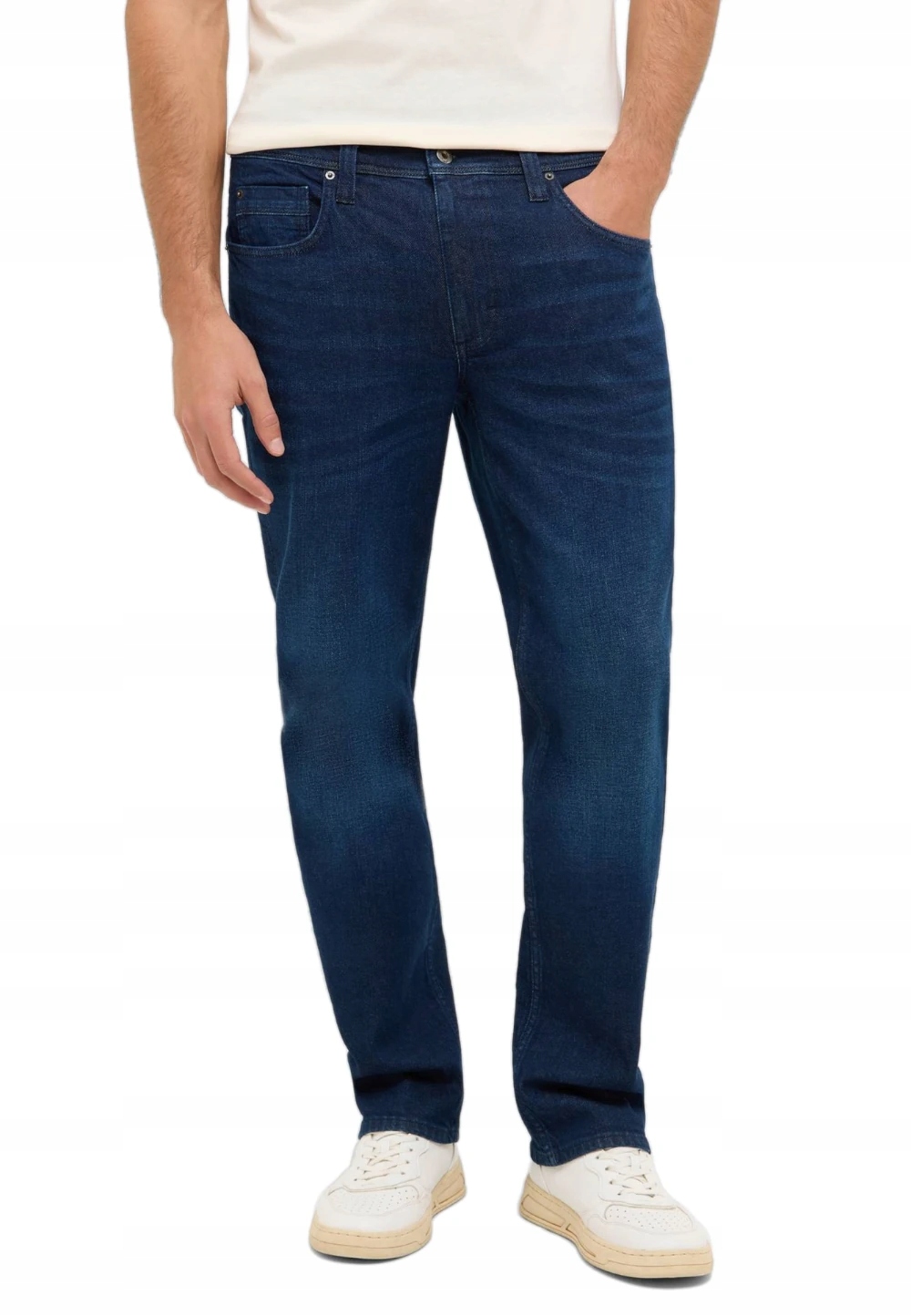 Džíny Pánské Kalhoty Washington Straight Tmavě Modré Mustang 35/30