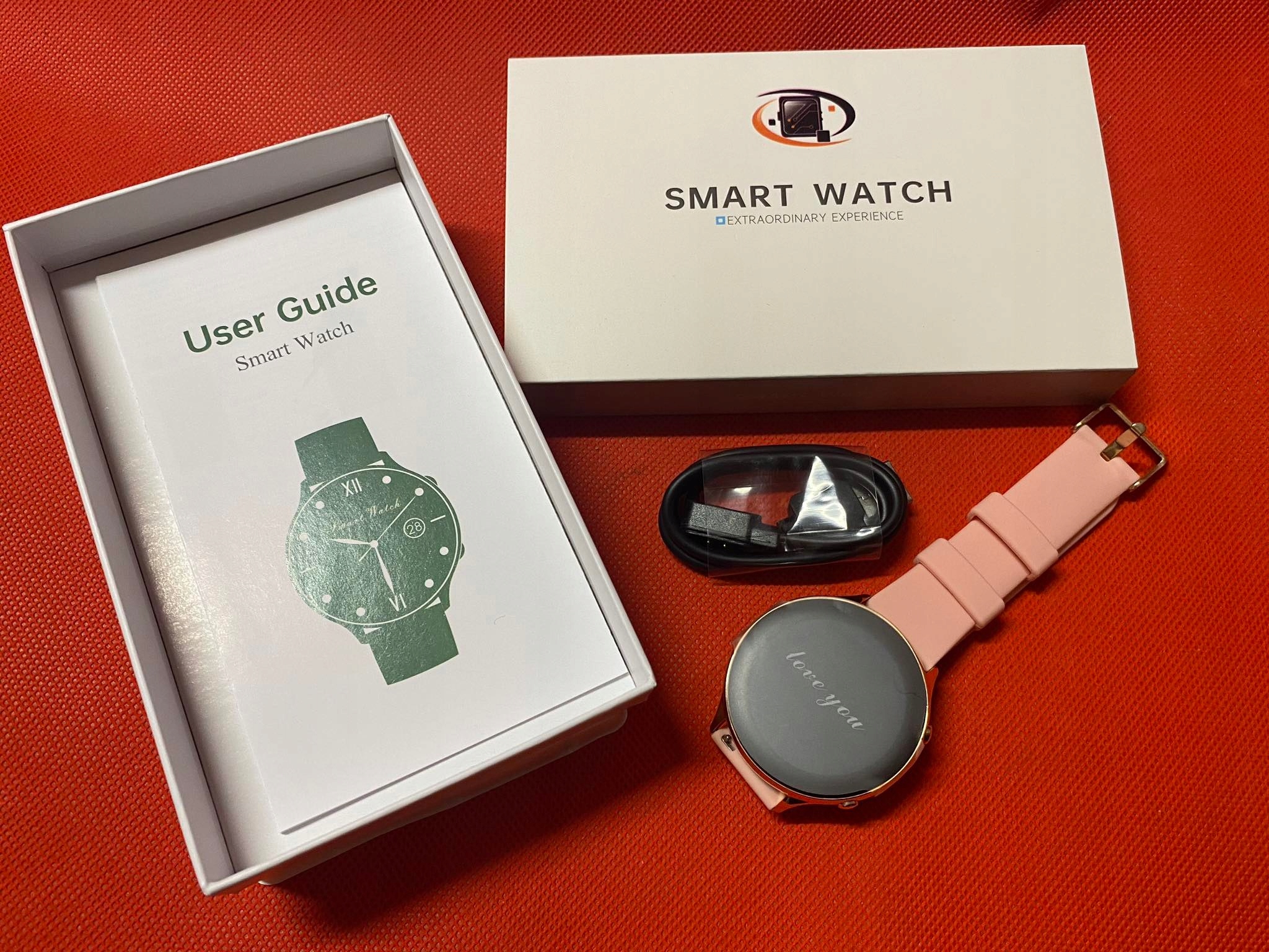 ELEGANCKI SmartWatch DAMSKi PL 320x240 180mah złot Rodzaj smartwatch
