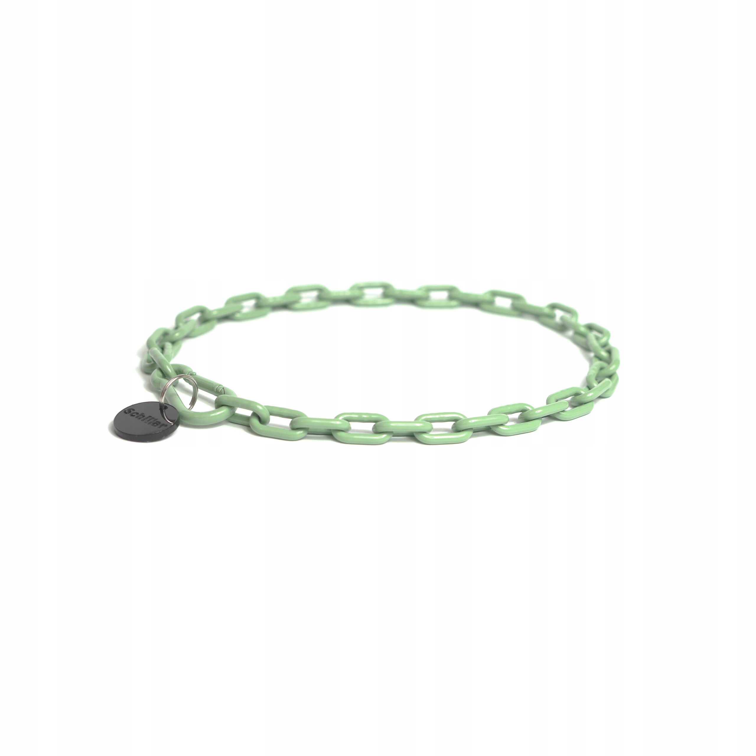 Levně Řetízkový obojek pro psa řetízek lakovaný olivově nerez 3 mm