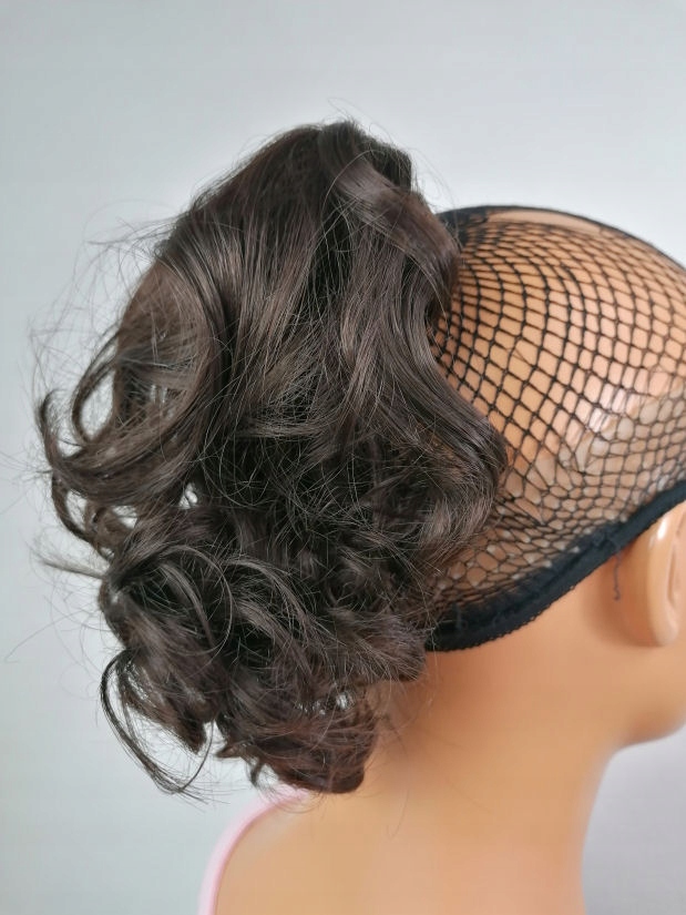 příčesek Veronica, kudrnatá, tmavě hnědá Nesesaja wigs shop