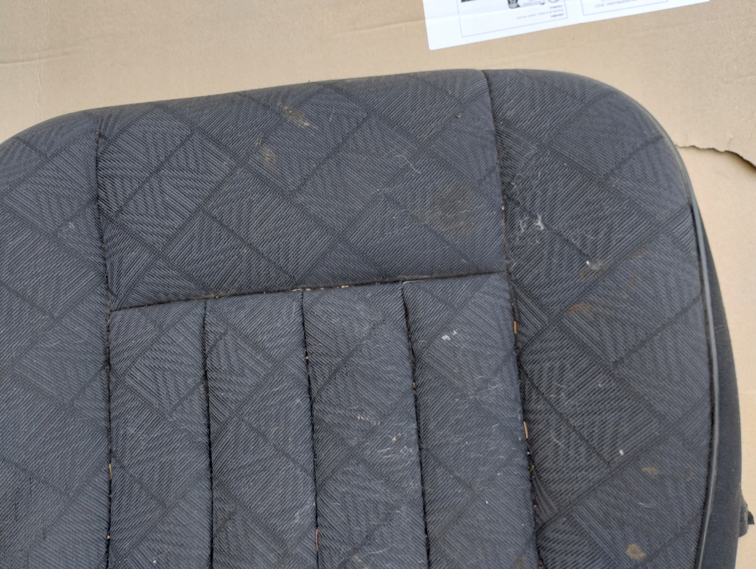 mercedes w124 material siedzisko seat front black,