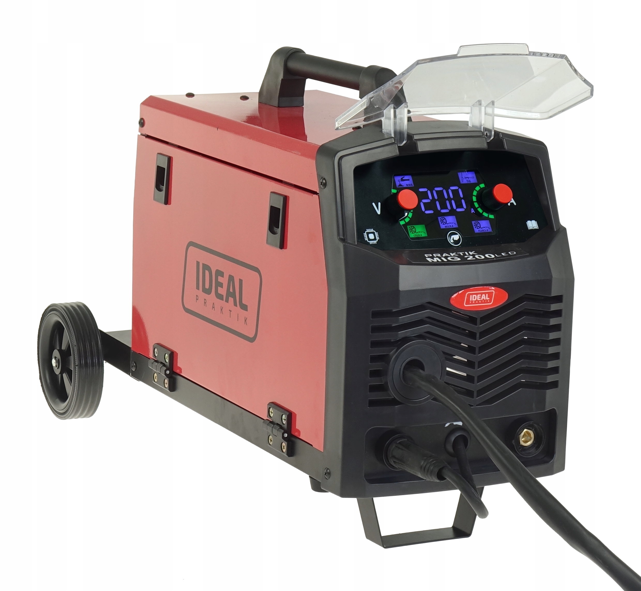 Invertorová Svářečka Ideal Mig 200 Synergie Led Mma Tig 200A Flux