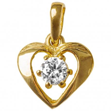 

Złoty Wisiorek Serduszko Z Cyrkonią Próba 333