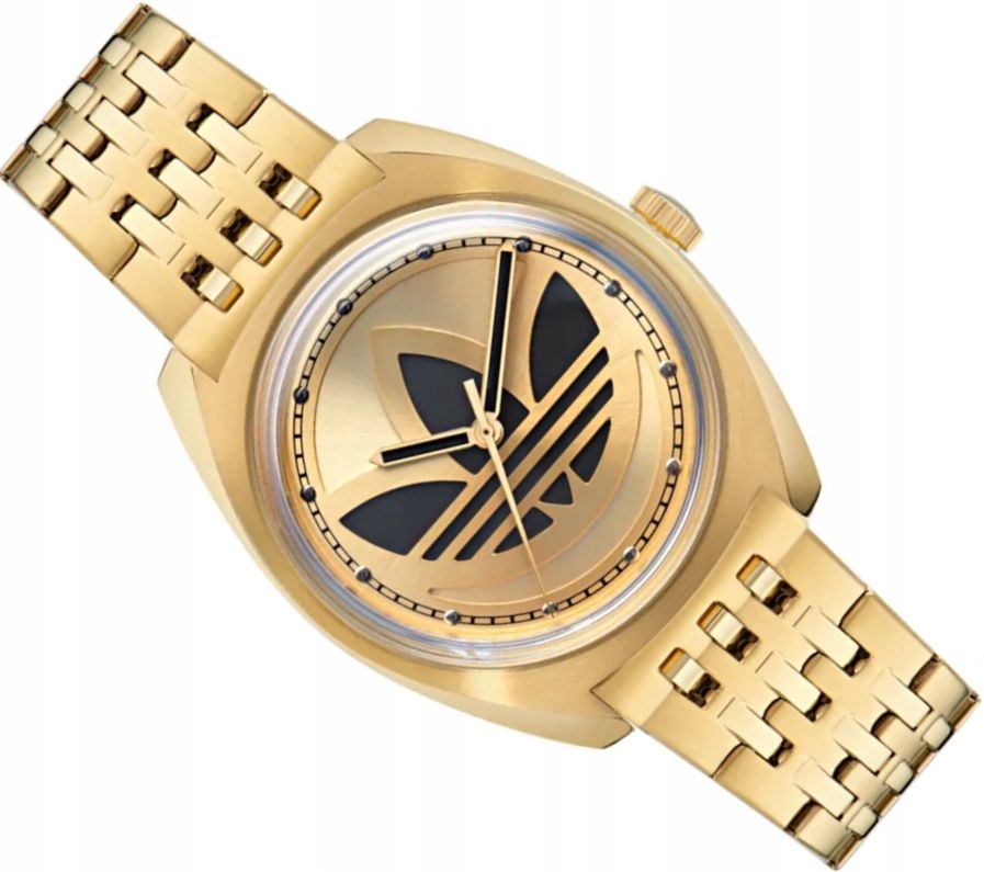 Originální Hodinky Adidas Originals Módní AOFH23509 Zlaté Logo Box 39 mm