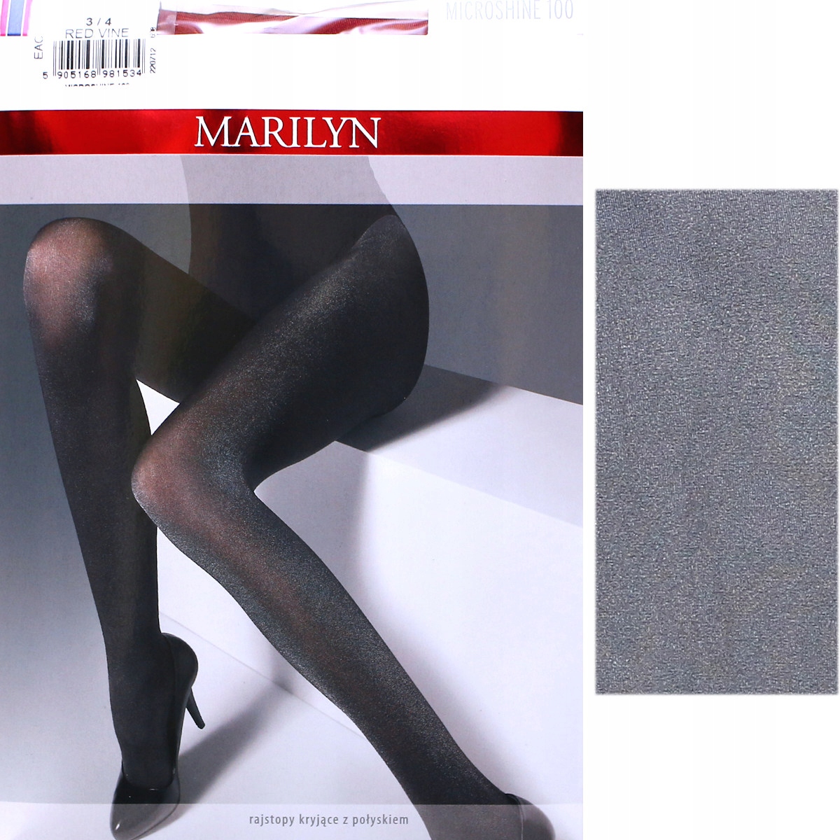 

Marilyn Microshine 100 R3/4 rajstopy z połyskiem g