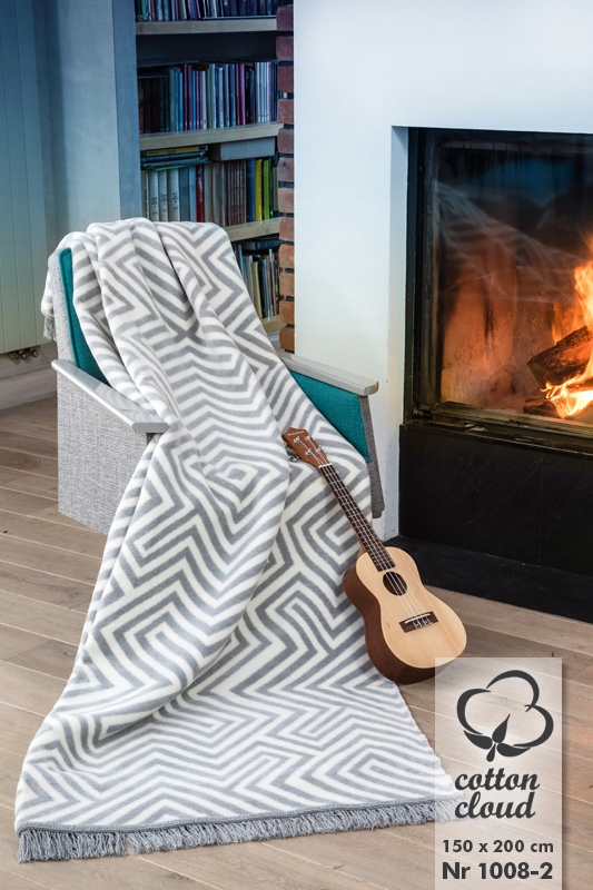 Bavlněno-akrylová deka 150x200 vz 1008/2