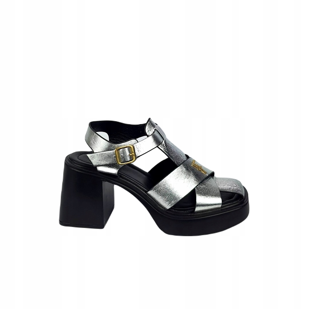 Dámské sandály Boccato 285.3216.744 Grafit 40, Stříbro