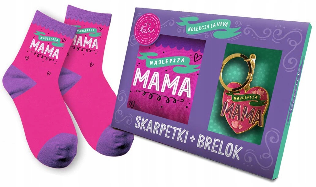 

Brelok skarpetki dla Najlepszej Mamy