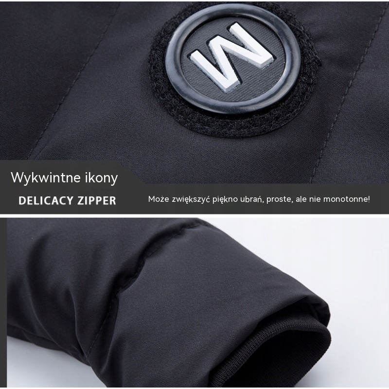 KURTKA ZIMOWA OCIEPLANA MĘSKA PARKA DŁUGA Z KAPTUREM Płeć mężczyzna