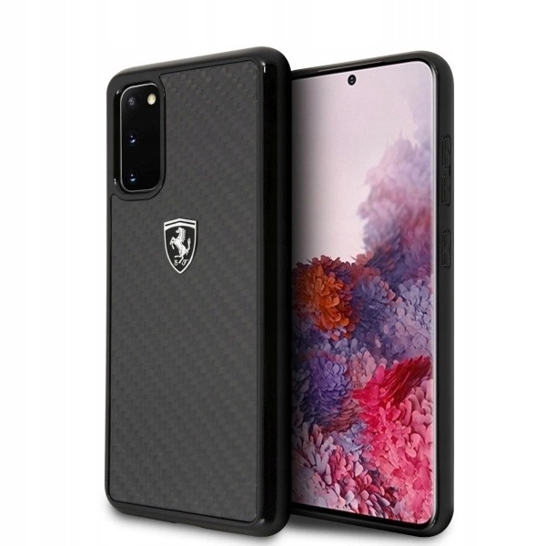 Etui Ferrari Carbon Heritage na Samsung Galaxy S20 czarne