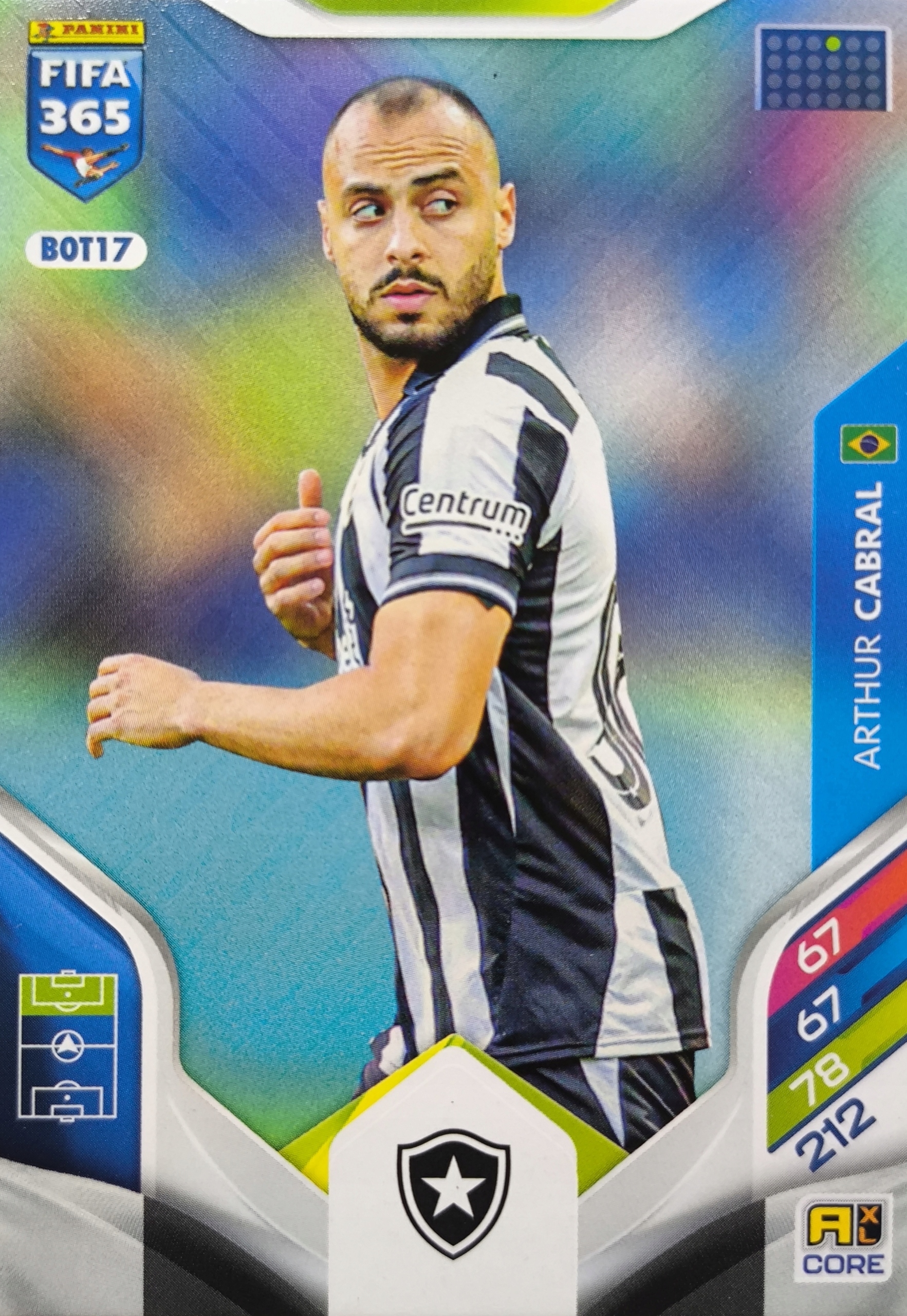 Panini Fifa 365 2026 Core BOT17 Arthur Cabral Botafogo