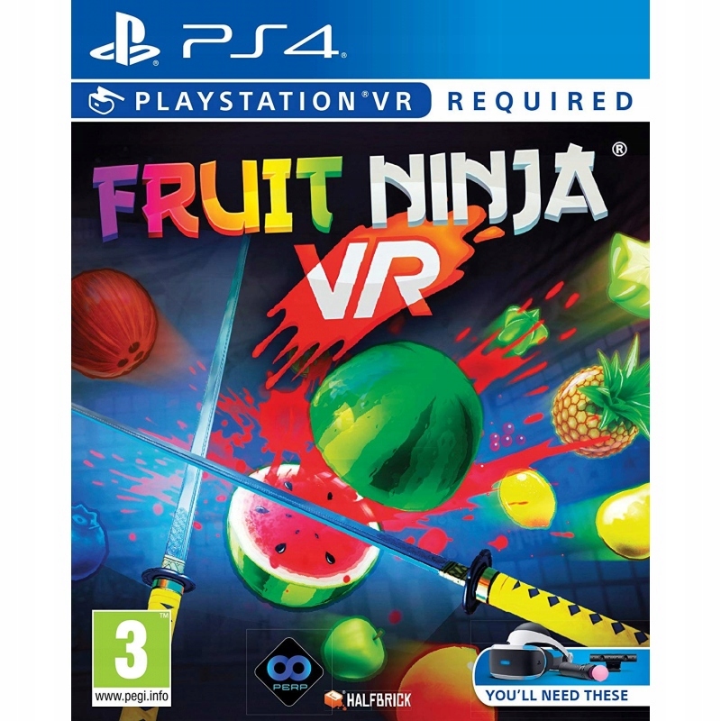 Fruit Ninja PS4 Playstation Vr Płyta Playstation 4 Gra Box Nowa