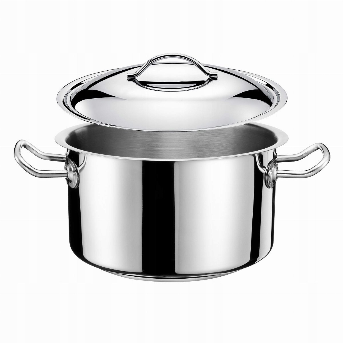 Hrniec Stredný na varenie s pokrievkou na indukciu, oceľový, 20 cm Exclusive