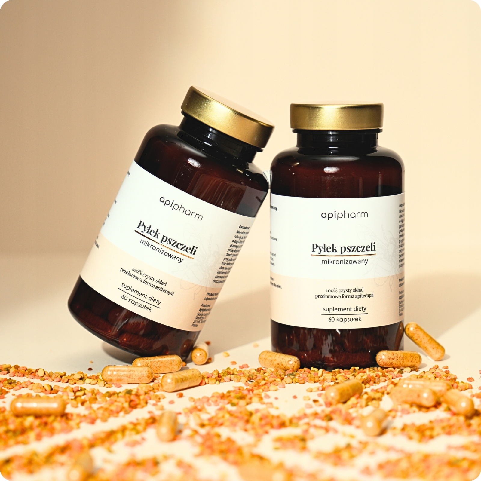 Levně Mikronizovaný včelí pyl v kapslích Kúra 60 dní apipharm.pl