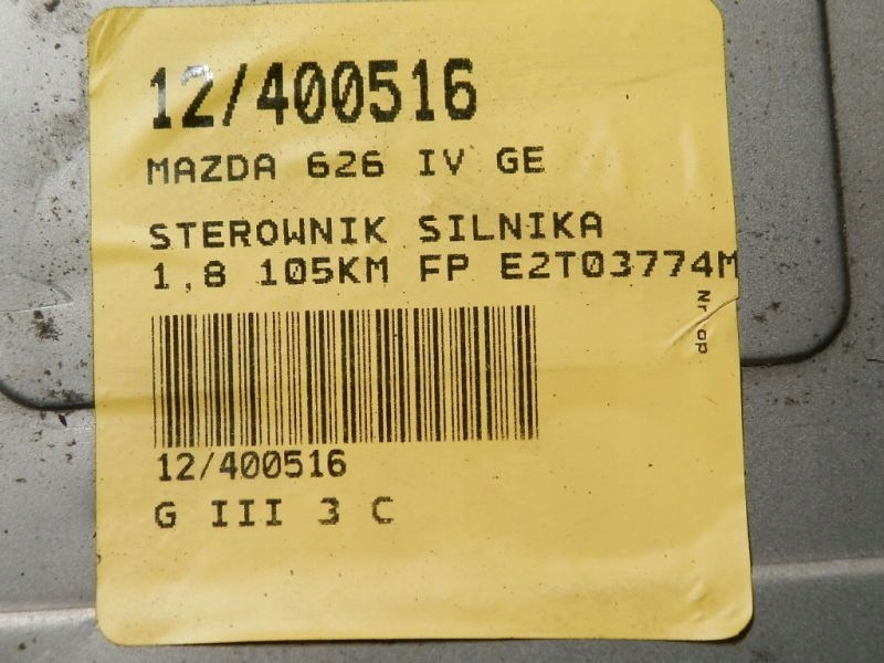 MAZDA 626 IV GE KOMPUTER SILNIKA E2T03774M 1,8 Producent części Mazda OE