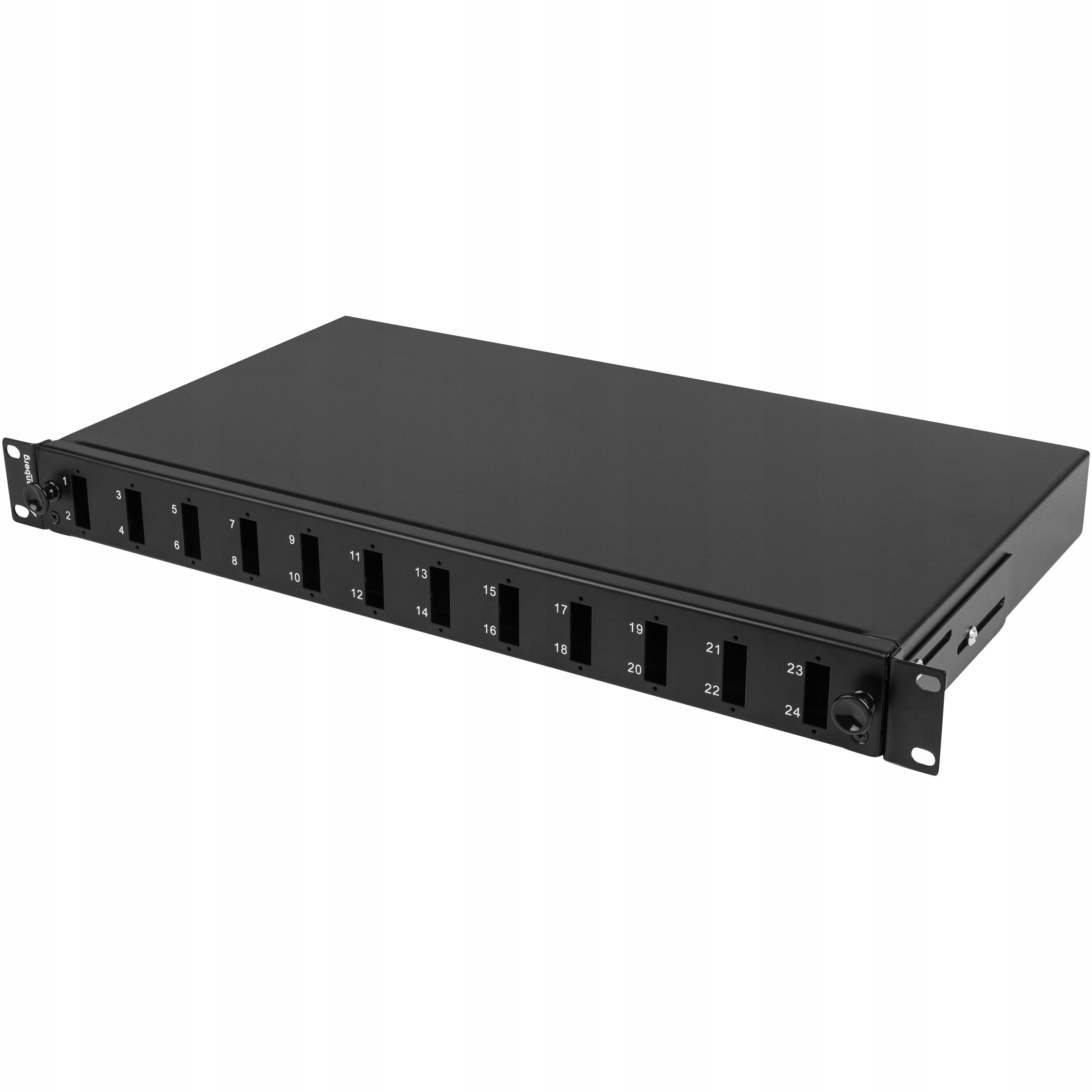 Přepínač Fo 12XSC Duplex 12XLC Quad Rack 19" 1U Černý Lanberg