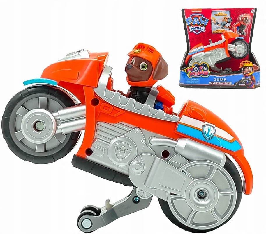 

Psi Patrol Zuma Figurka I Motocykl Moto Pups