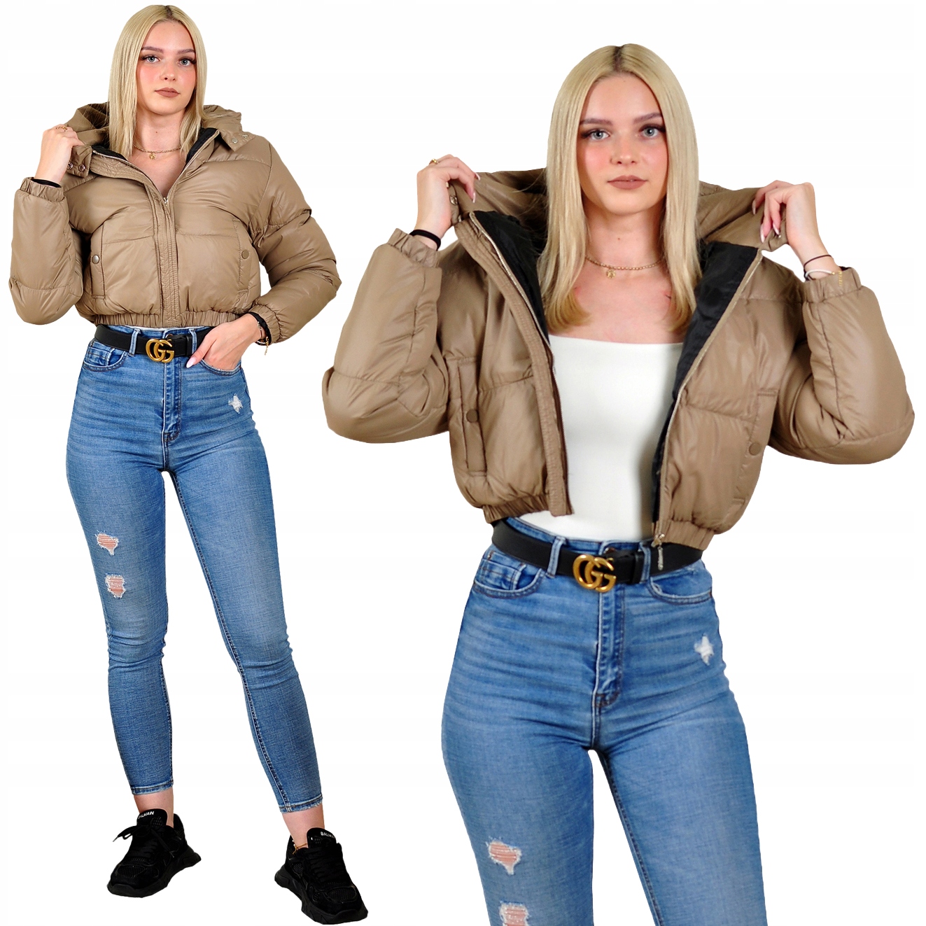 Dámská prošívaná zimní Bomber M3260-84 vel. XL