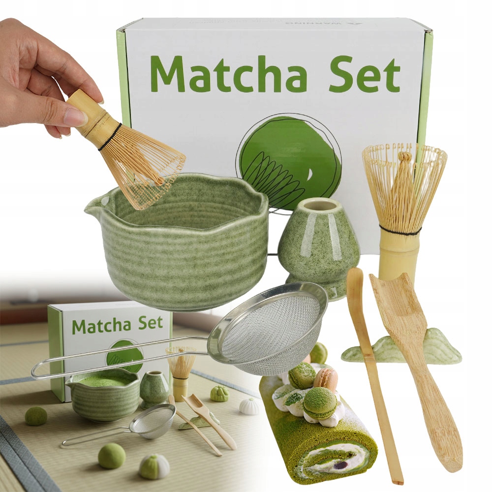 Matcha Sada Na Čaj S Bambusovou Metlou A Metlou 7 Ks
