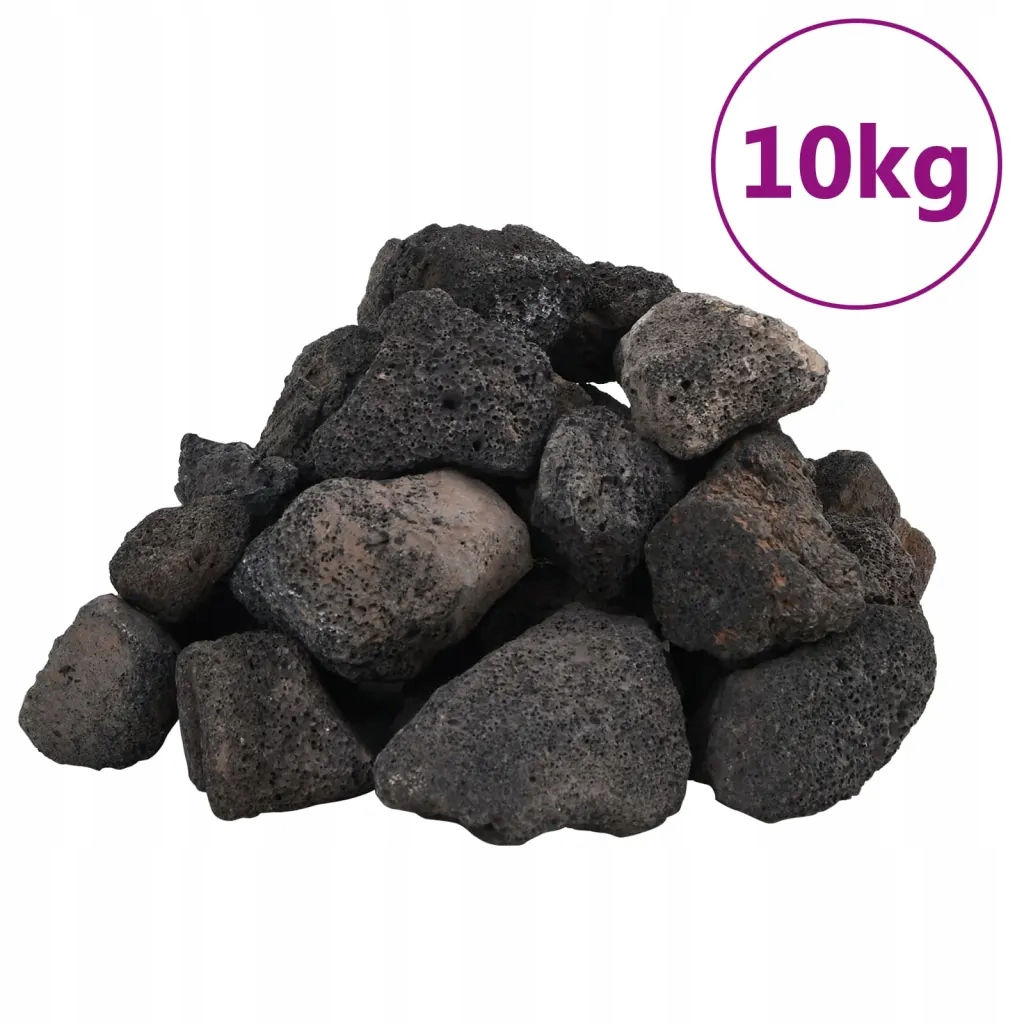 Levně Sopečné kameny 10 kg černé 5–8 cm