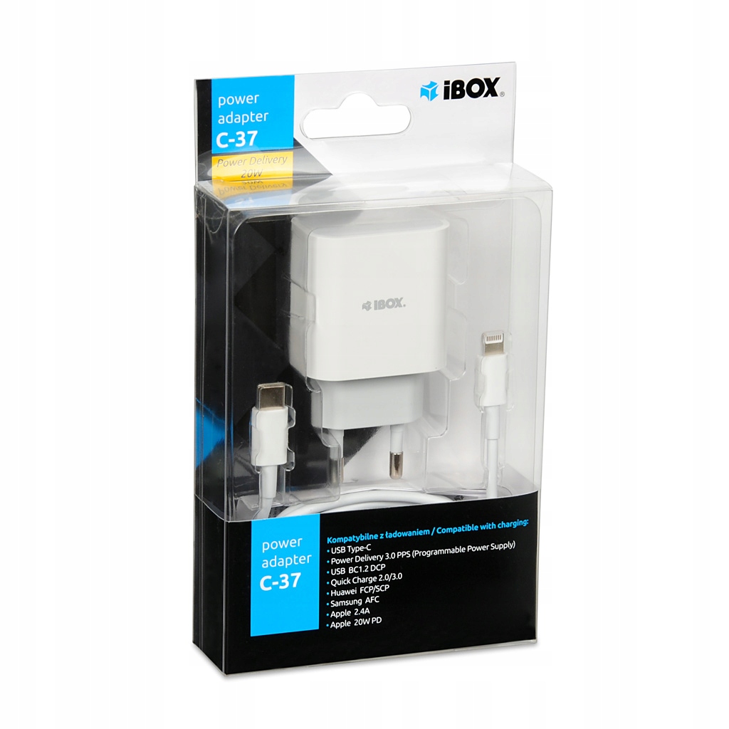 Ładowarka sieciowa Ibox ILUC37W Usb typ C 20W 5V