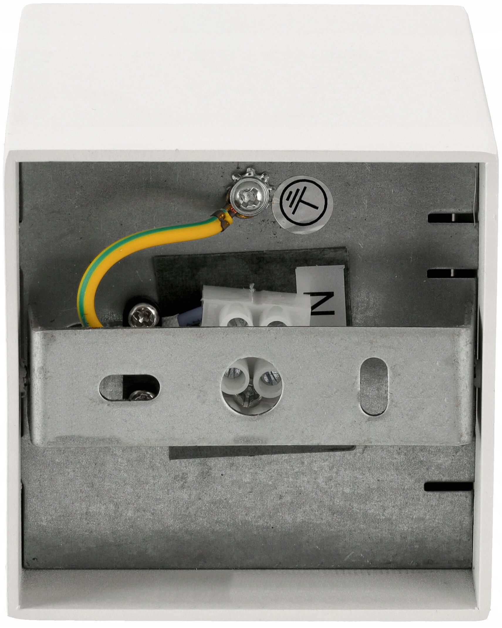 OPRAWA NATYNKOWA LED STAŁA HALOGENOWA TUBA GU10 Biała Kształt kwadratowy