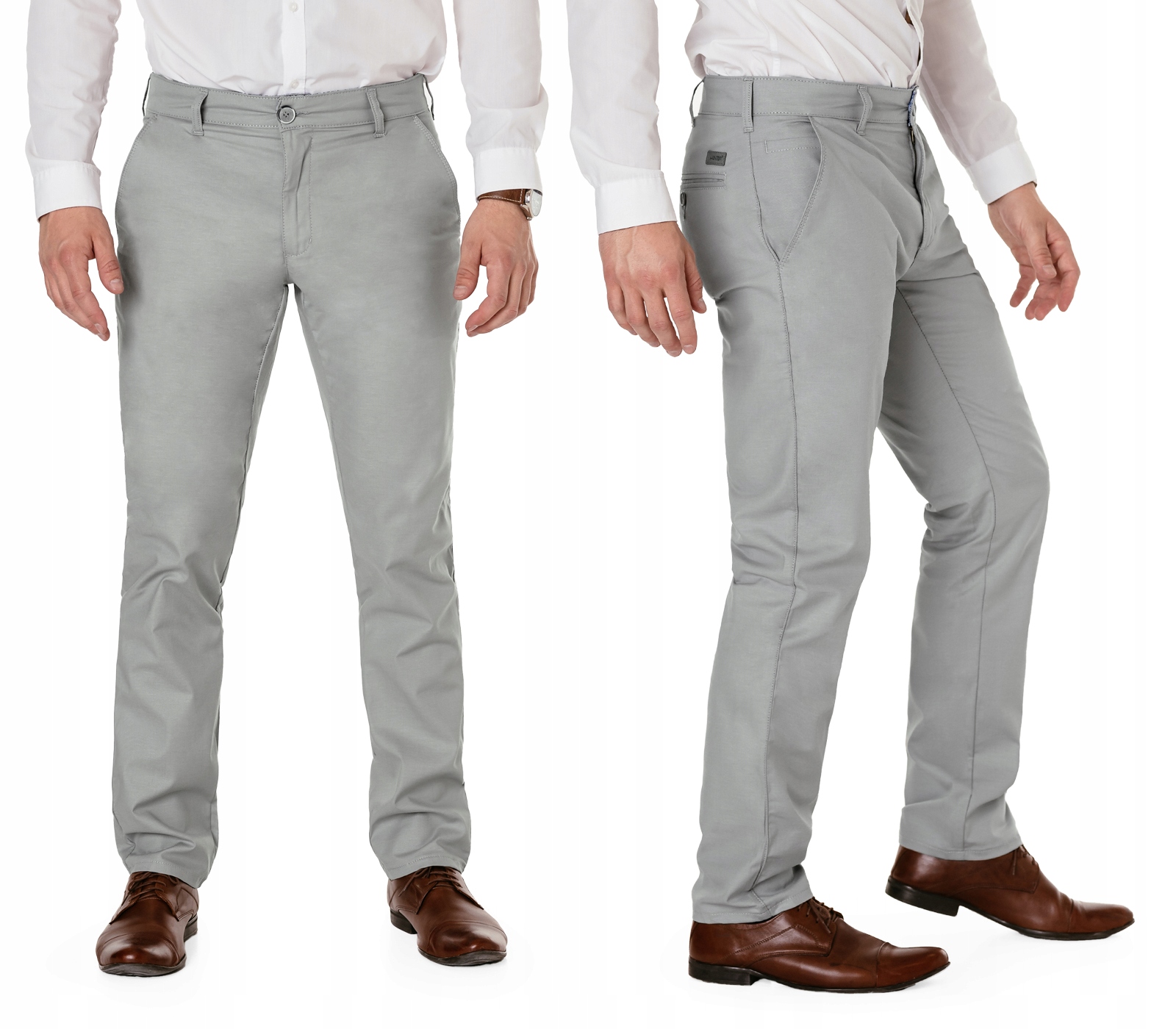 Elegantní pánské společenské kalhoty Chinosy pro vysoké osoby Hunter 410/22 37/36