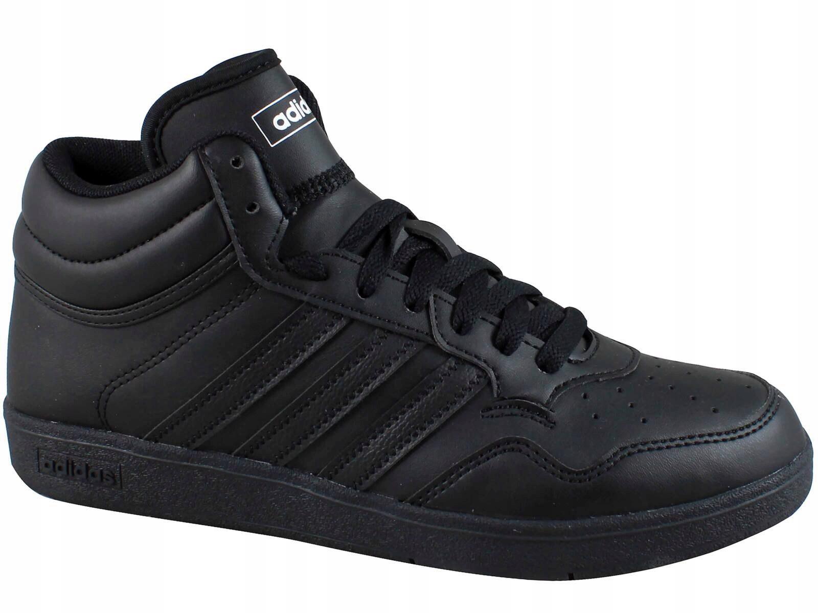 Adidas Hoops 4.0 MID J JQ5215 Buty Wysokie Trampki Dziecięce Czarne