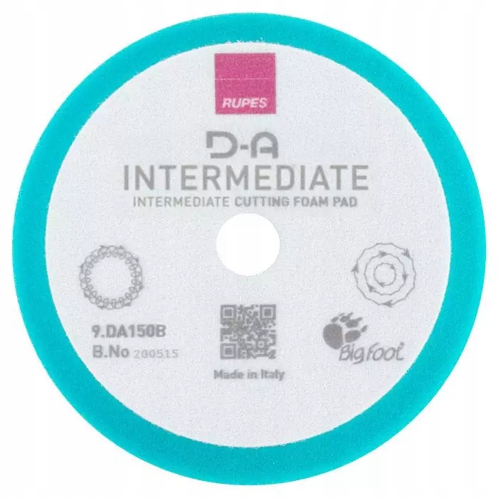 Rupes Da Intermediate 130/150mm Gąbka polerska Turkusowa Onestep