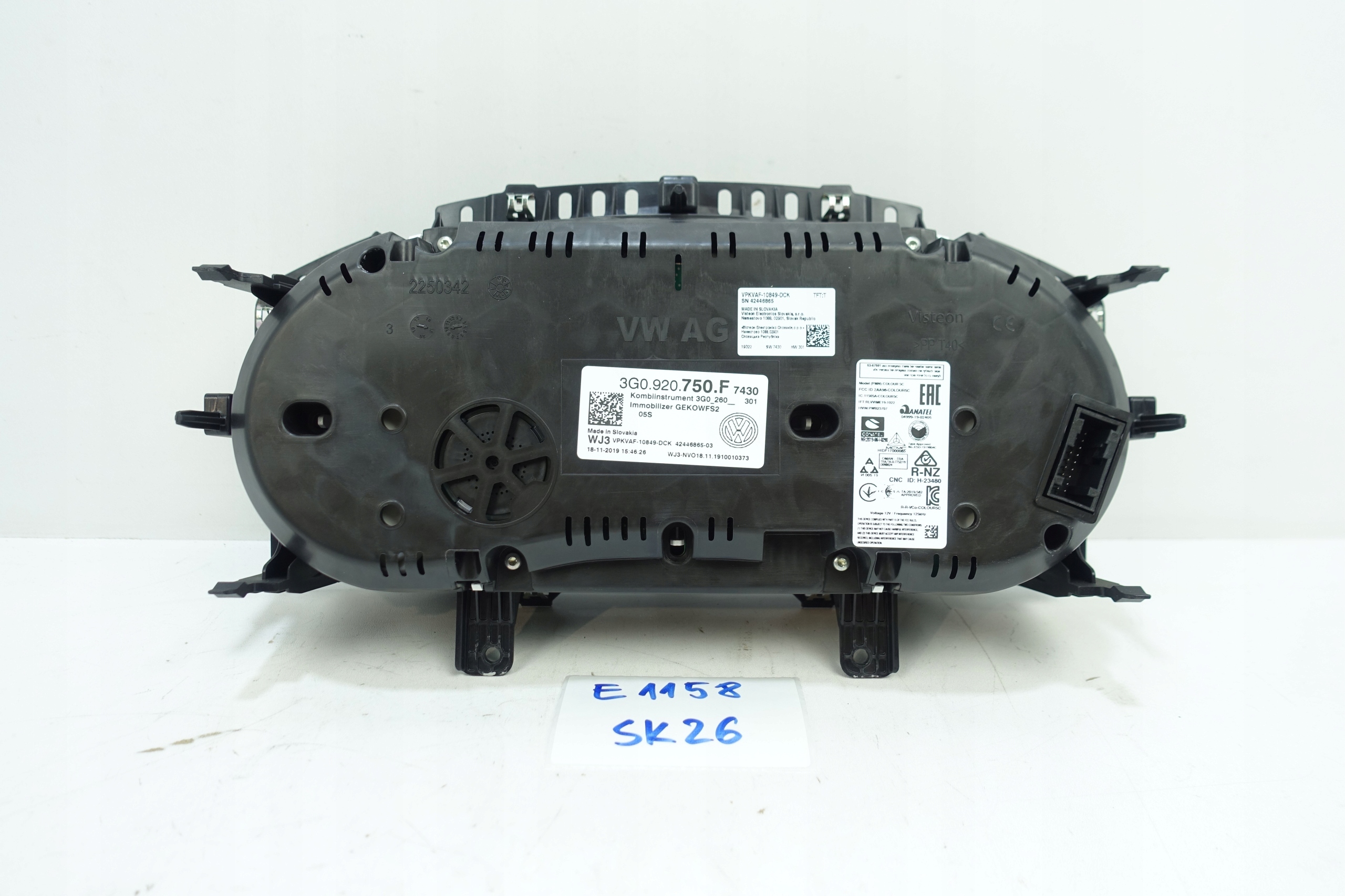 dials dials VW PASSAT B8 34890KM 3G0920750F
