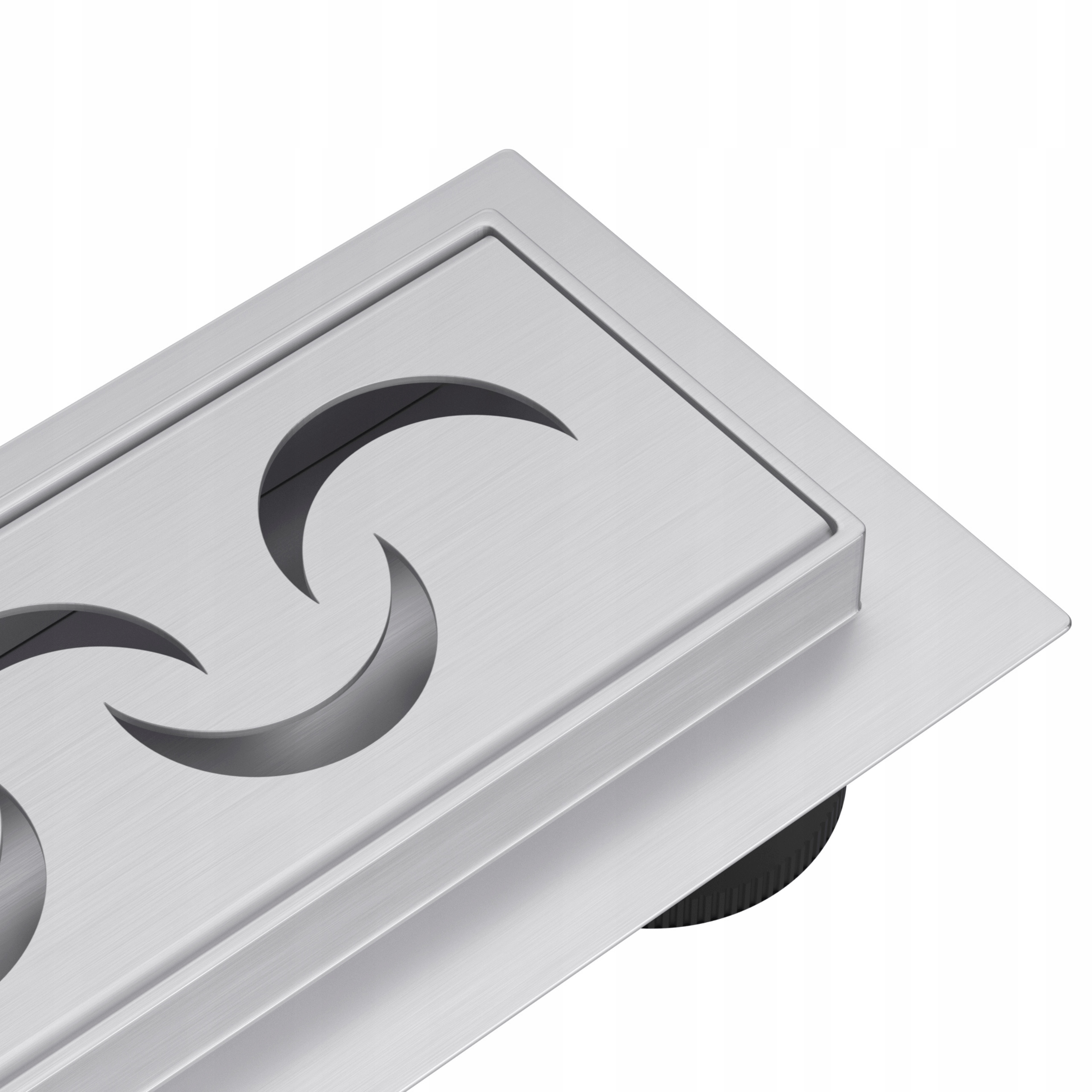 Balneo Dekoračný Lineárny Odtok Moon 90 cm Chrómová Dehydratácia