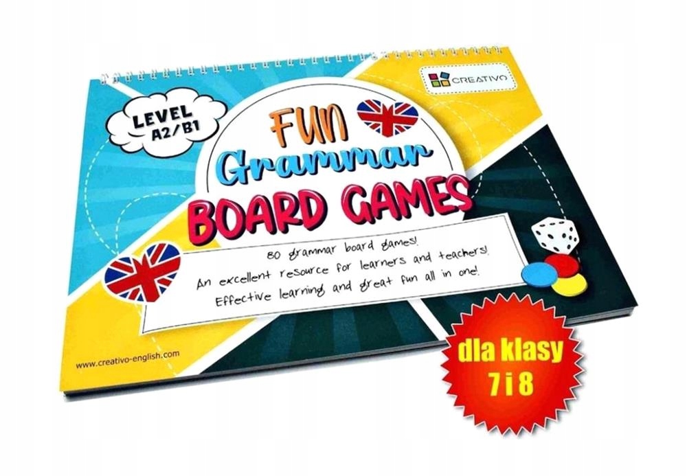 Fun Grammar Board Games Level A2/B1 Creativo Creativo