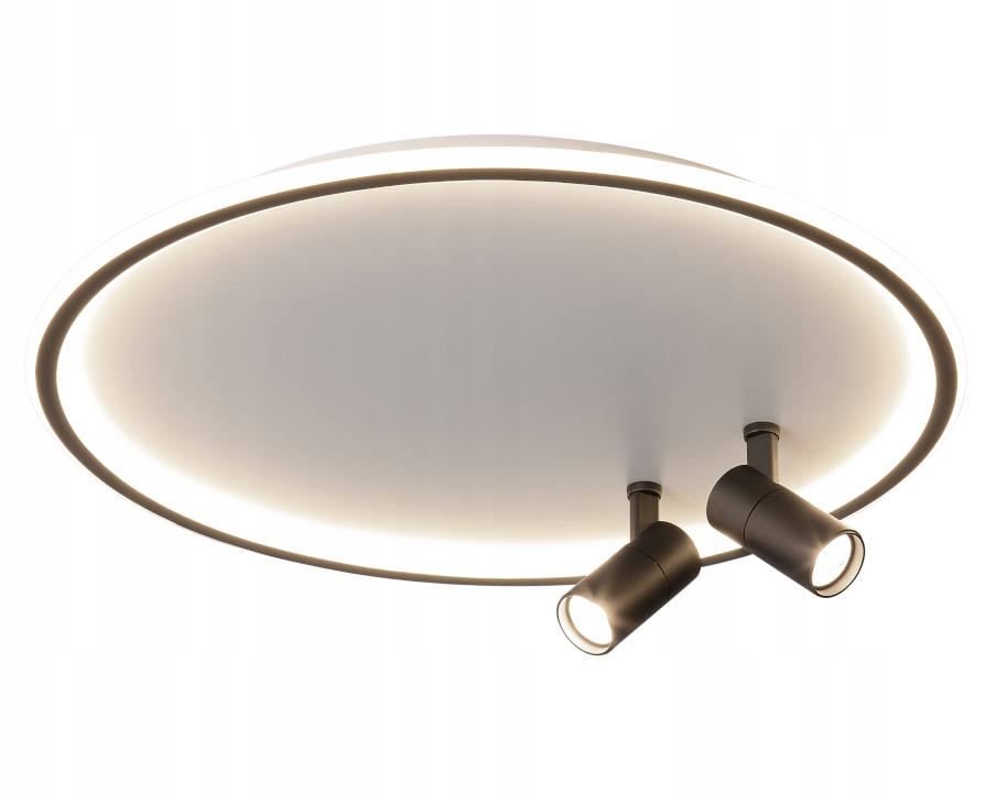 Lampa Ring z Reflektorami Czarna Led 4000K 4160lm K-8192 Logan