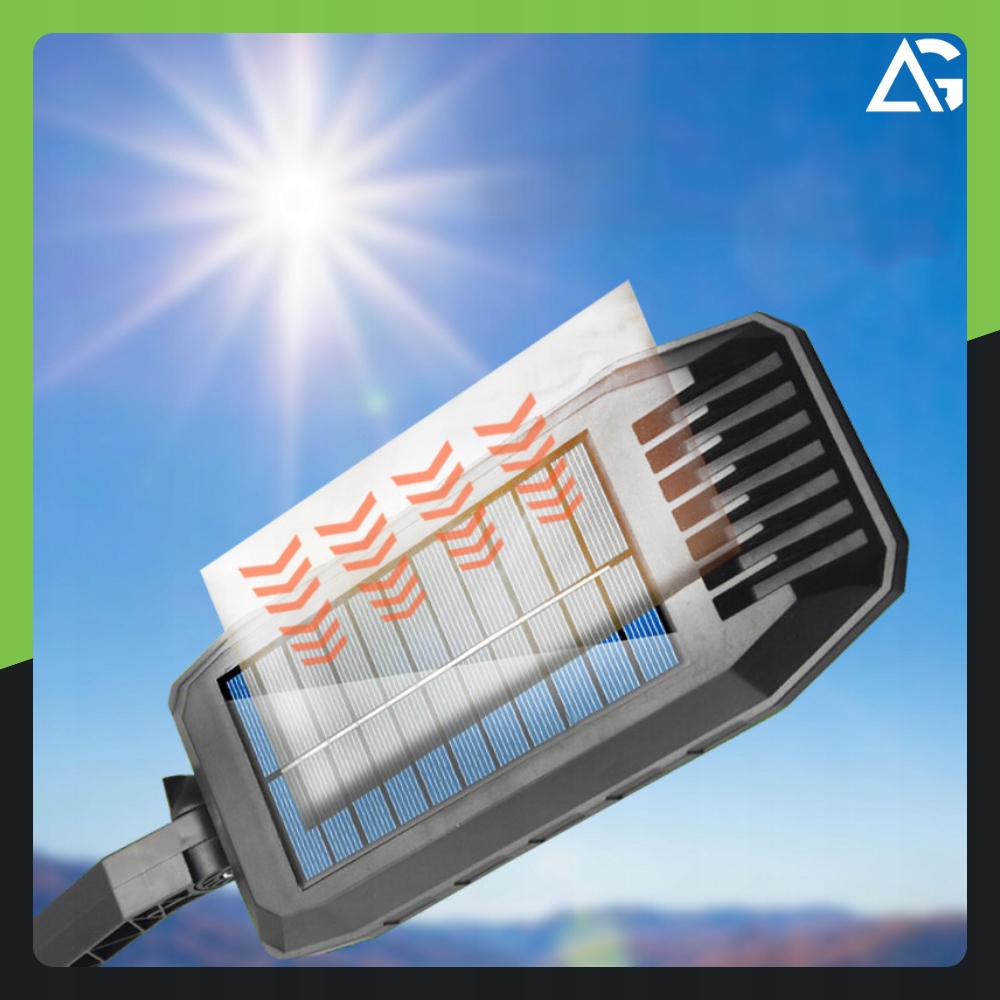 LAMPA SOLARNA OGRODOWA ZEWNĘTRZNA LED ULICZNA Z CZUJNIKIEM RUCHU ZMIERZCHU Marka ARSA GO