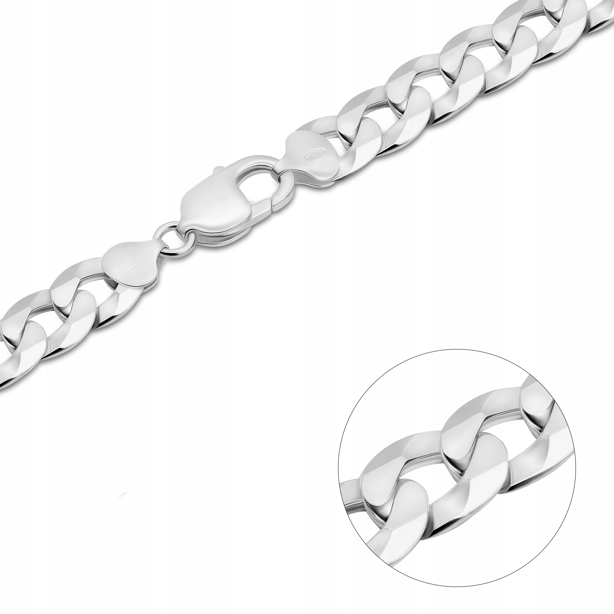 Stříbrný Pánský Náramek Pancerka Stříbro 925 10 mm/24 cm Gravírování M.jopek