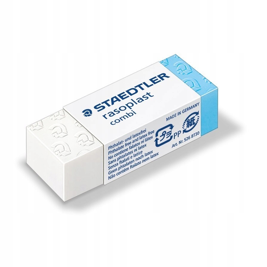 

Gumka Rasoplast combi, 43x19x13 mm, Staedtler