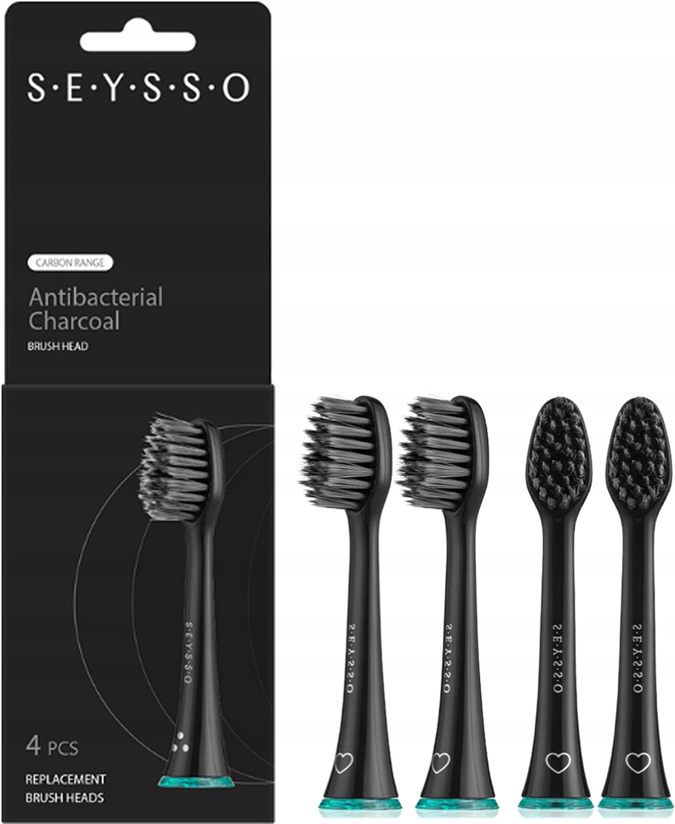 Oryginalna końcówka szczoteczki Seysso Antibacterial Carbon (4 szt.)